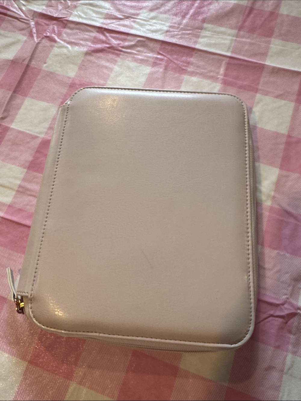 Soft Pink Tablet Sleeve Case with Zipper